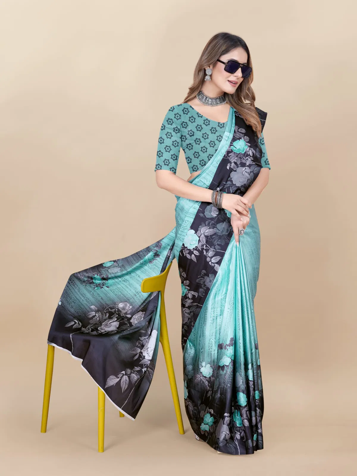 Shree Radha Raman Trendz Japan Crepe Digital Printed Saree Catalog